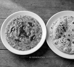 Jain Dal Tadka + Tawa Roti (1 Piece)
