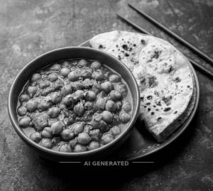 Chana Masala + Tawa Roti (1 piece)