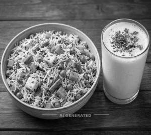 Veg Pulao + Special Chhach