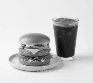 Aloo Tikki Cheese Burger + Turkish Cold Coffee