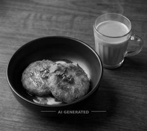 Aloo Tikki Pure Desi Ghee [2 Pieces] + Tea