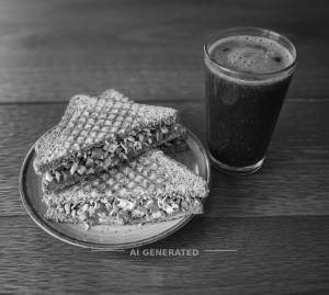 Jain Grilled Sandwich + Beetroot Juice