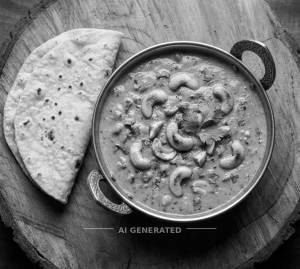 Kaju Curry + Plain Chapati (2 pieces)