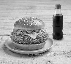Crunchys Chicken Burger + Cold Drink(300ml)