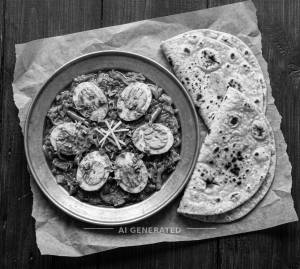Anda Takda + Tawa Roti (2 Pieces)