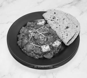 Kadai Paneer + 3 Special Tawa Roti Combo