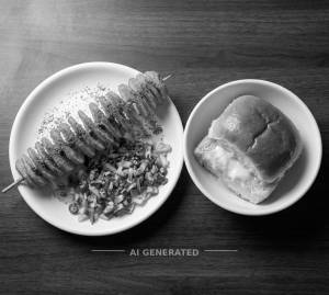 Chat Masala Spring Potato + Butter Maska Bun (1 piece)