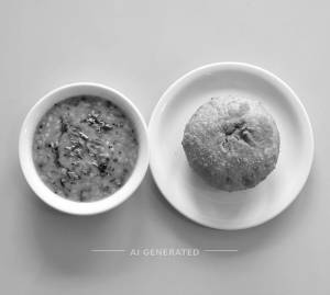 Dal Fry + Sattu Litti (Oil Fry) (1 Piece)