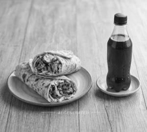 Chicken Tikki Wrap + Cold Drink(300ml)