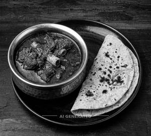 Mutton Tari + Tandoori Roti (2 Pieces)