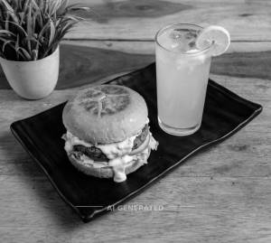 Cream Burger + Lemonade