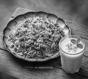 Veg Biryani + Butter Milk