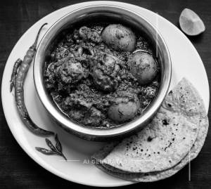 Chicken Masala + Tava Roti (Chappati) (2 pieces)