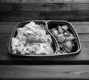 Egg Chicken Gravy noodles & Chili chicken boneless