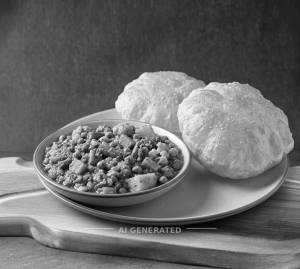 Mix Vegetable + Puri (2 pieces)