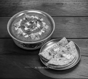 Paneer butter masala + Butter Tawa Roti (2 pieces)