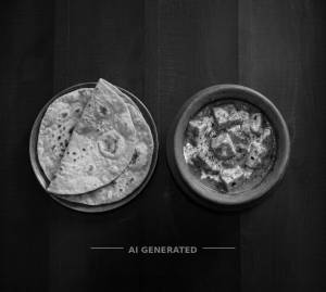 Handi Paneer + Plain Roti (2 pieces)