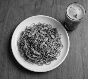 Chicken chowmin + Cold Coffee