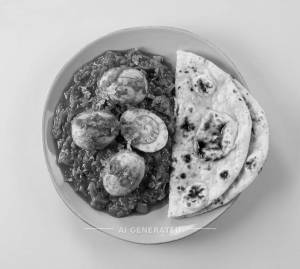 Egg Masala + Tandoori Roti (2 pieces)