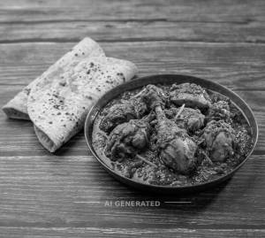 Chicken Masala [1 Plate] + Tawa Roti (2 pieces)