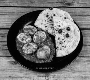 Anda Masala + Tandoori Roti (2 pieces)