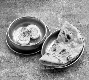 Boiled Egg + Tandoori Butter Roti (1 Piece)