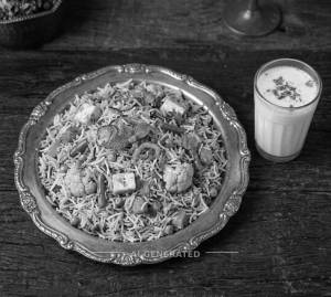 Veg Biryani + Butter Milk