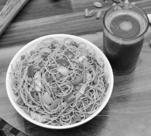 Singapuri Noodles + Cold Coffee