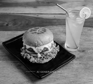 Cheese Burger + Lemonade