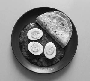 Boiled Egg (1 Pc) + Tawa Chapati (2 Pieces)