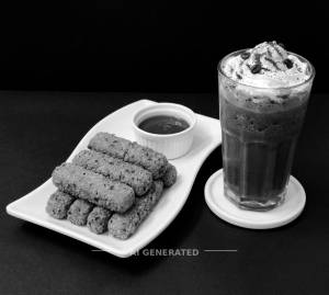 Veggie Fingers + Cold Coffee