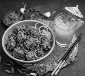 Kurkure Chaap + Pineapple Mocktail