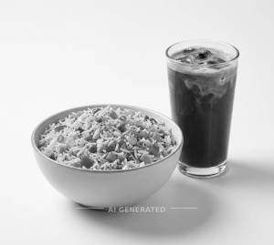 Veg Fried Rice + Cold Coffee