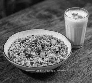 Masala Khichdi + Butter Milk