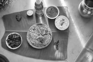 Mutton Biryani 2pcs+botti Fry Half Plate