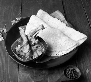 Dosa [2 pieces] mutton [3 pieces]