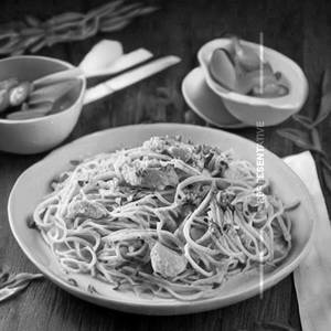 Chicken Spaghetti Aglio. E .olio Pasta