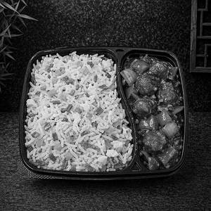 Chilly Mushroom + Veg Fried Rice