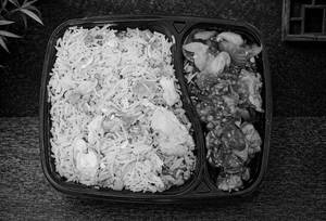 Chilly Chicken + Egg Fried Rice