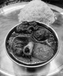 Handi mutton chawal