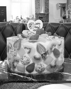 Mix Fruit Gel Cake