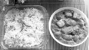 Paneer Kadhai [Half] With Jeera Rice [Half]