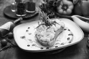 Scrambled Eggs And Herbed Goats Cheese Toast