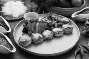 Stuffed Mushroom Cap With Cheese
