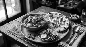 Banarasi Dum Aloo + Salad + 1 Naan or 2 Butter Roti