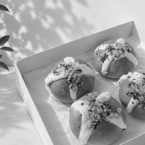 Korean cream cheese buns [eggless]