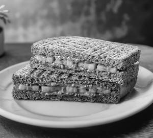 Peanut butter banana sandwich