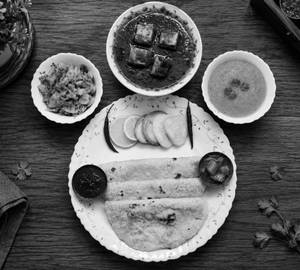Roti Paneer Thali