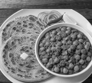 Paneer Paratha+ Chana Masala