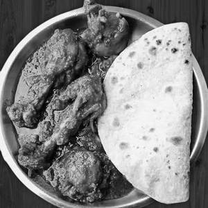Tawa Roti(3Pcs)+Chicken Curry with Pickle